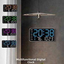 Large Digital Wall Clock Week