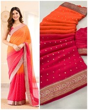 Designer Georgette Saree Women