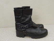 Gabor black leather biker