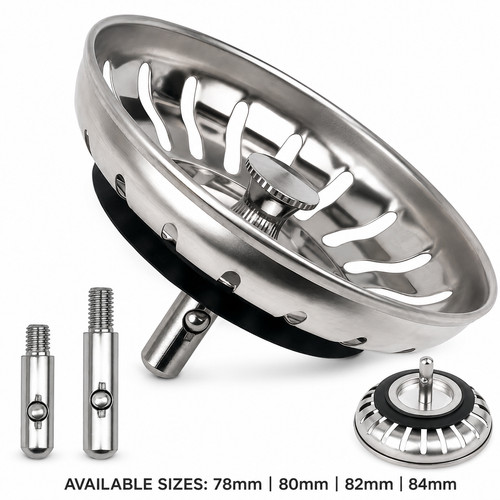 Kitchen sink strainer plug - sink,