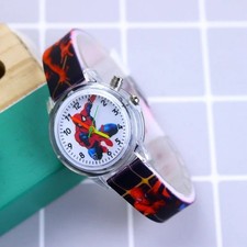 Spiderman Watch Light Up Colour changing Boys Kids Children Wrist Watch UK Stock