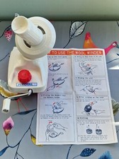 Knitmaster Royal Brother and Knitmaster Wool Winder With Integral Table Clamp