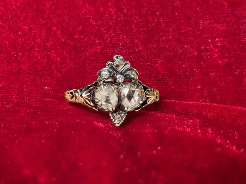 Georgian inspired double heart - inspired,