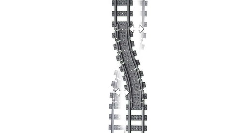 Lego city train tracks - city, 20