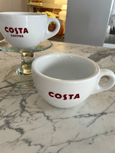 Costa coffee white - costa, ceramic