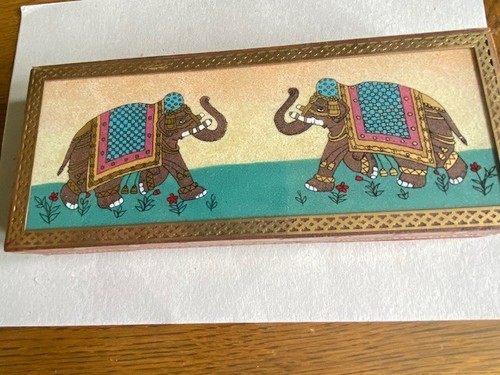 Vintage indian hand painted - vintage,