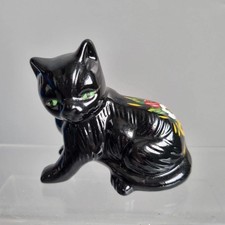 Vintage Ceramic Black Cat