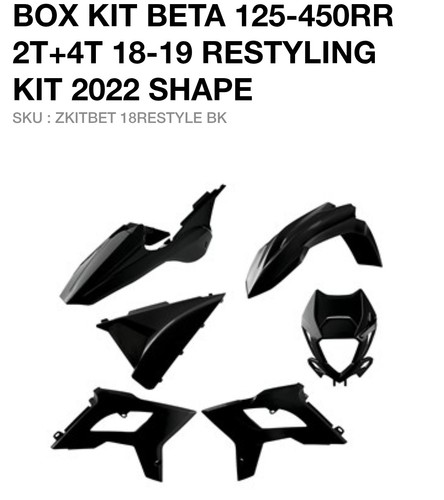 Beta enduro plastics kit - rr,