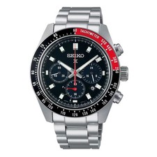 New Seiko Prospex Speedtimer Dial Stainless Steel Bracelet Watch Quartz Watch