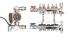UNDERFLOOR HEATING  2-12 PORT MANIFOLD PUMP SET OPTIONS