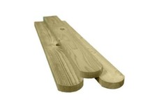 Premium Picket Garden Fencing Pales 3'' Smooth Round top Picket pales