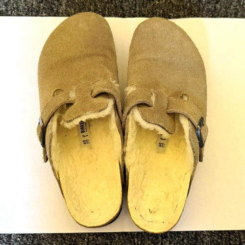 Birkenstock boston grey suede - boston,