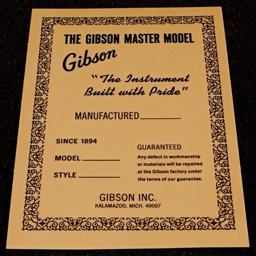 Gibson master model repro - master,