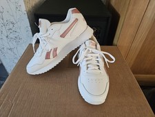 Reebok Glide Ripple Ladies Trainers UK 6 White Rose Gold RMF-FPL23