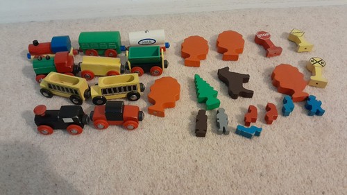 Wooden railway engines - railway,