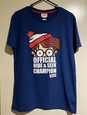 Where's Wally Official Hide & Seek Champion T-Shirt Mens Small