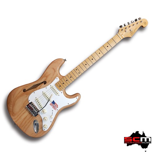 Semi hollow strat shaped - sx, semi-hollow