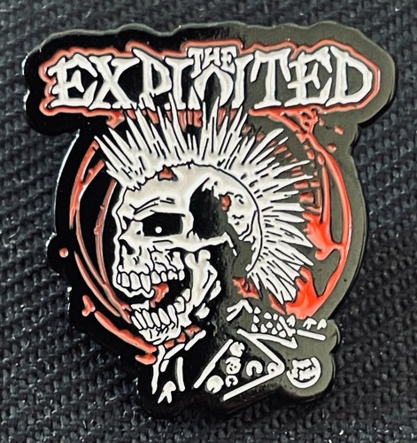 Exploited metal enamel pin - exploited,