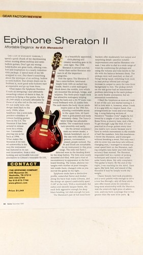 Epiphone sheraton guitar - epiphone,