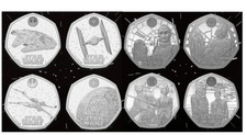 2023-2024 Star Wars 50p Coins Fifty Pence - Characters & Spacecraft