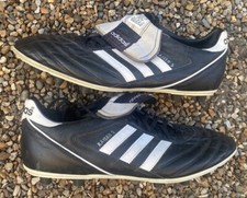 ADIDAS KAISER 5 FG COPA MUNDIAL LEATHER BLACK WHITE FOOTBALL BOOTS UK 13 US 13.5