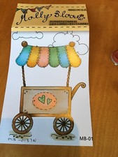 Molly blooms rubber stamp - blooms,