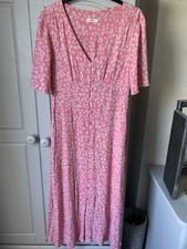 Hush Pink Midi Dress Size 10