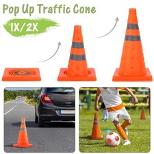2PK POP UP SAFETY CONE 18"