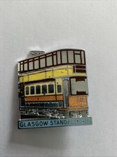 Vintage Glasgow Standard B12 Tram Enamel Badge Good Condition