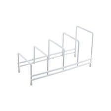 White Plate Rack Steel 28cm