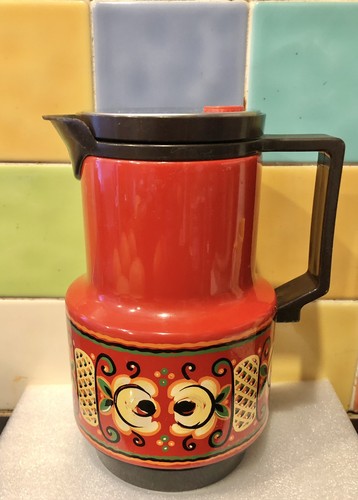 Volcanic orange vacuum flask - orange,