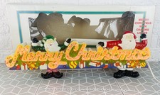 Vintage 72 Holiday Workshop Greetings Display Merry Christmas With 3 Functions