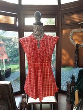Oasis Jeans Checked Top