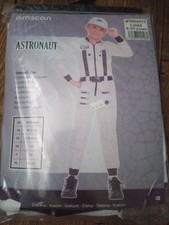 Boys White Astronaut Space Suit Costume 8/10 years