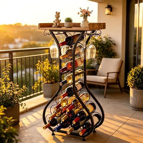 Bottle wine rack metal - wine,