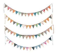 Double sided fabric bunting - sided,