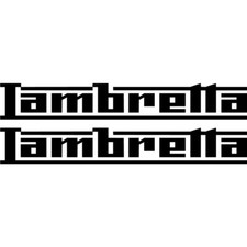LAMBRETTA DECALS STICKERS X2