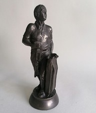 Golfer With Putter & Bag Cold Cast Bronze Figurine Ornament 8.5" H  Father's Day
