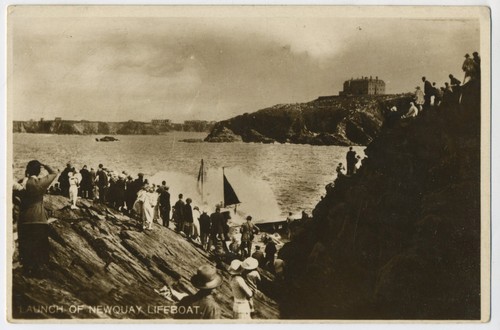 The launch newquay lifeboat - the,