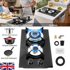 Gas glass hob burner - hob, 2-burner