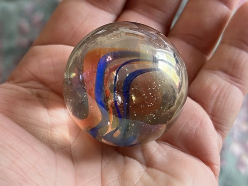 Large clear orange blue - orange,