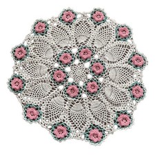 17" Vintage Hand Crochet Lace