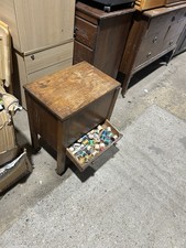 Antique Sewing Box On Legs