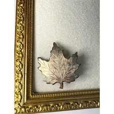 Vintage Gold Tone Maple Leaf