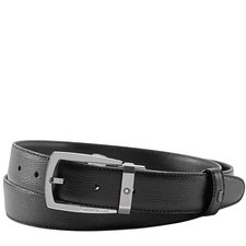 Montblanc Black Leather Belt-