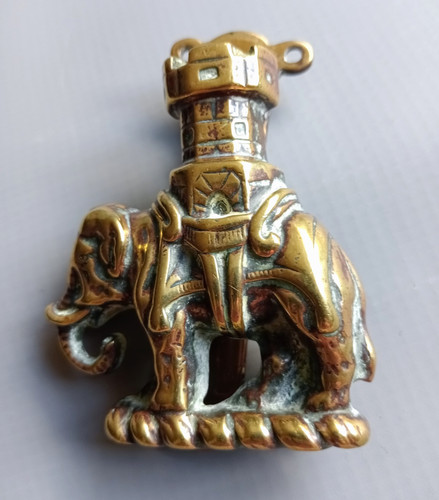 Antique brass door knocker - door,
