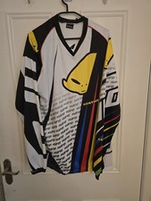 Motocross UFO Long Sleeved Race Jersey Shirst Size L. Brand New, Bkack & White