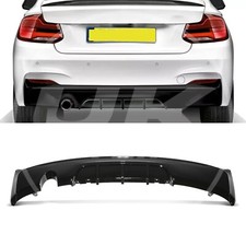 M PERFORMANCE STYLE REAR DIFFUSER SINGLE OUTLET FOR BMW 2 SERIES F22 F23 14-21