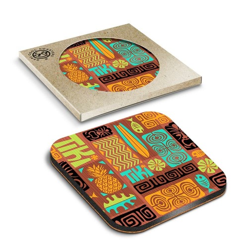 Boxed square coasters - square,