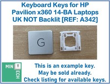 Keyboard Replacement Keys for HP Pavilion 14-BA x360 Laptops UK NOT Backlit